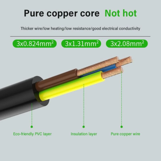 LUCBIT PC Power Supply Cable For 2000W 2400W 2600W Mining Machine